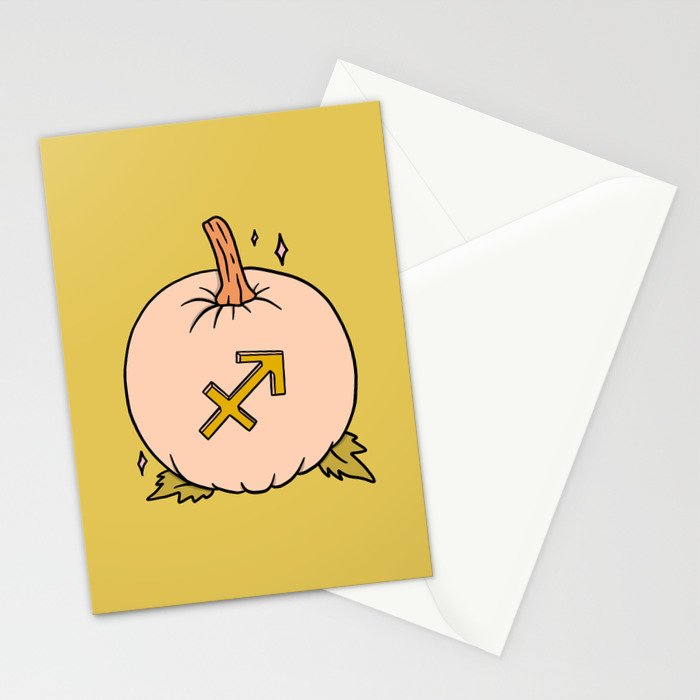 Sagittarius Pumpkin Stationery Card Gallery Image 2