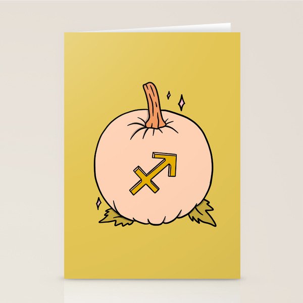 Sagittarius Pumpkin Stationery Card Gallery Image 2