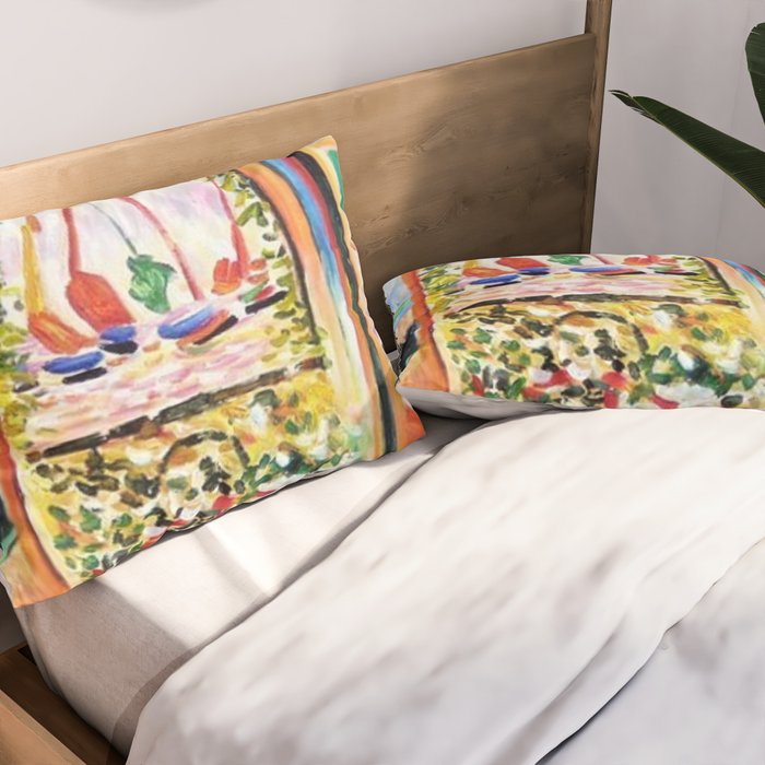 The Open Window Coastal - Floral and Maritime Collioure oil painting by Henri Matisse oil paint Pillow Sham Gallery Image 2