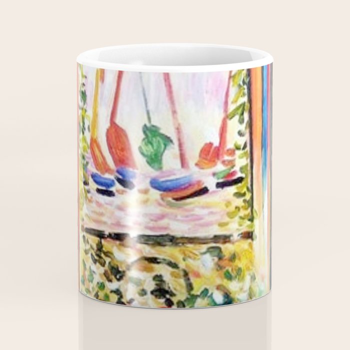 The Open Window Coastal - Floral and Maritime Collioure oil painting by Henri Matisse oil paint Coffee Mug Gallery Image 4