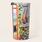 The Open Window Coastal - Floral and Maritime Collioure oil painting by Henri Matisse oil paint Travel Mug Gallery Image 3