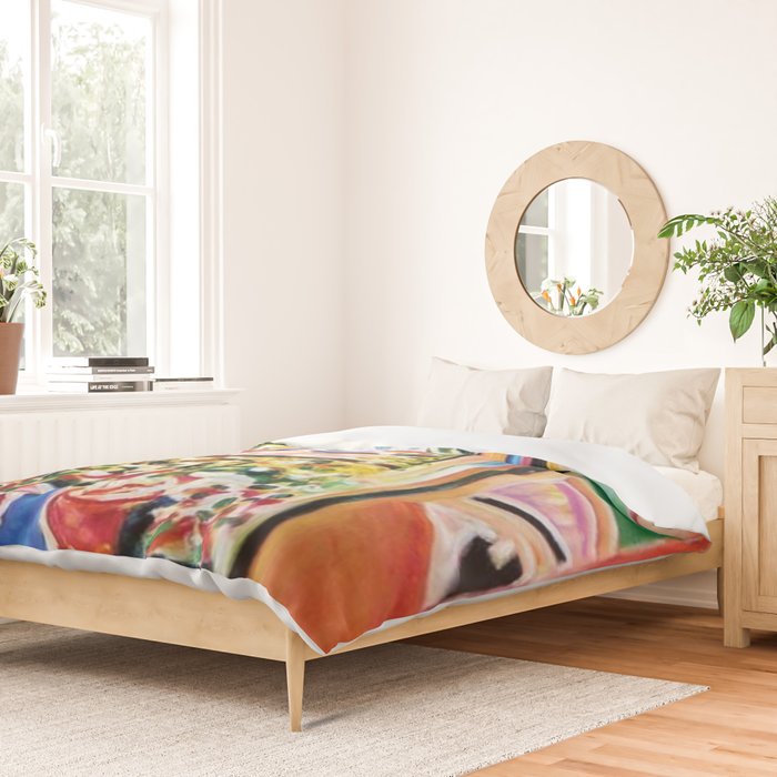 The Open Window Coastal - Floral and Maritime Collioure oil painting by Henri Matisse oil paint Duvet Cover Gallery Image 2