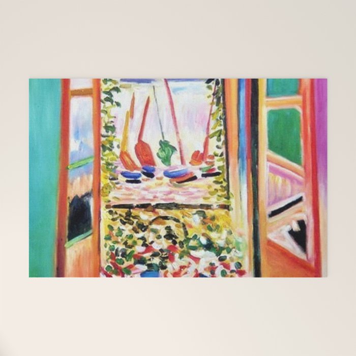 The Open Window Coastal - Floral and Maritime Collioure oil painting by Henri Matisse oil paint Welcome Mat Gallery Image 1