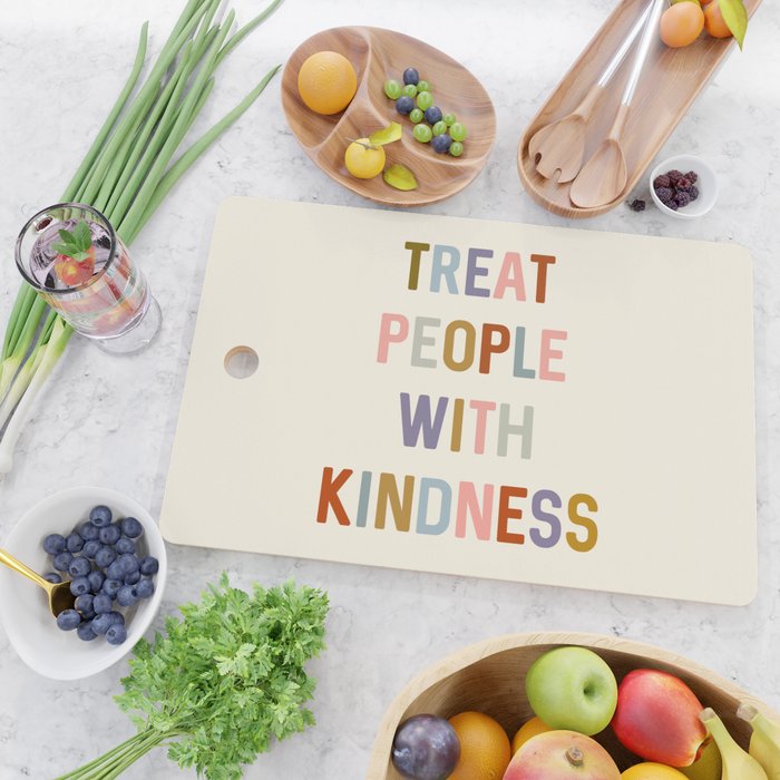 Treat People With Kindness Cutting Board Gallery Image 2