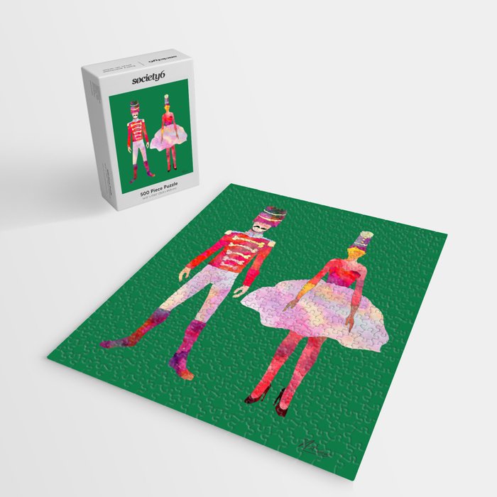 Nutcracker Ballet - Candy Cane Green Jigsaw Puzzle Gallery Image 2