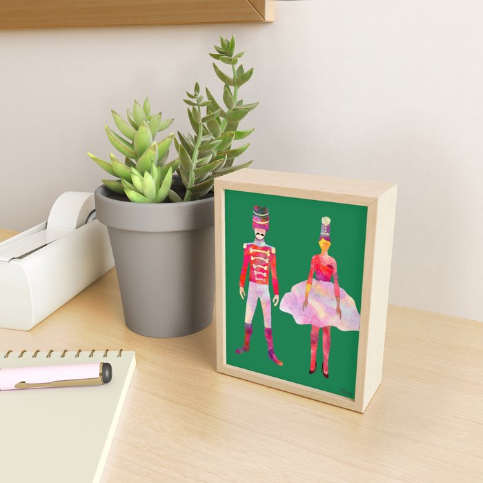 Nutcracker Ballet - Candy Cane Green Mini Art Print Gallery Image 2