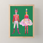 Nutcracker Ballet - Candy Cane Green Mini Art Print Gallery Image 1