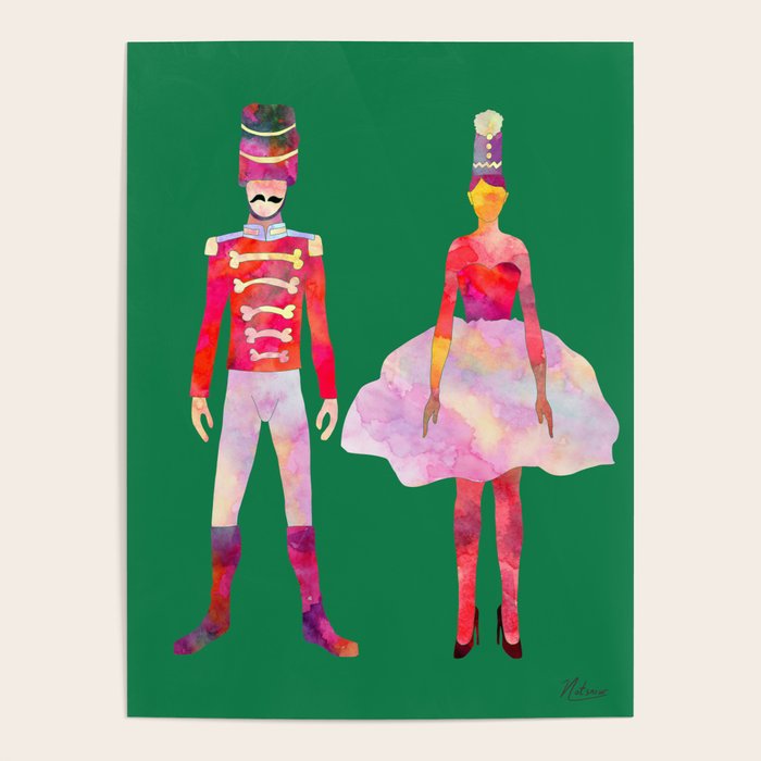 Nutcracker Ballet - Candy Cane Green Poster Gallery Image 4