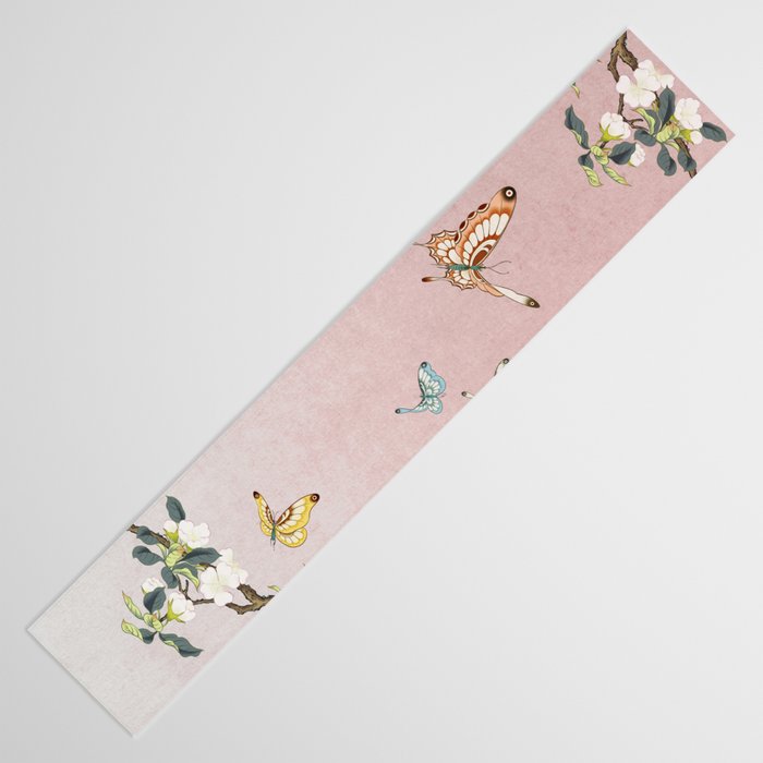 Butterflies and pear blossoms Table Runner Gallery Image 3