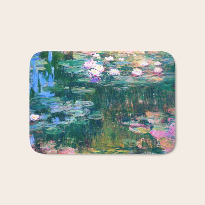 water lilies : Monet Bath Mat Gallery Image 1