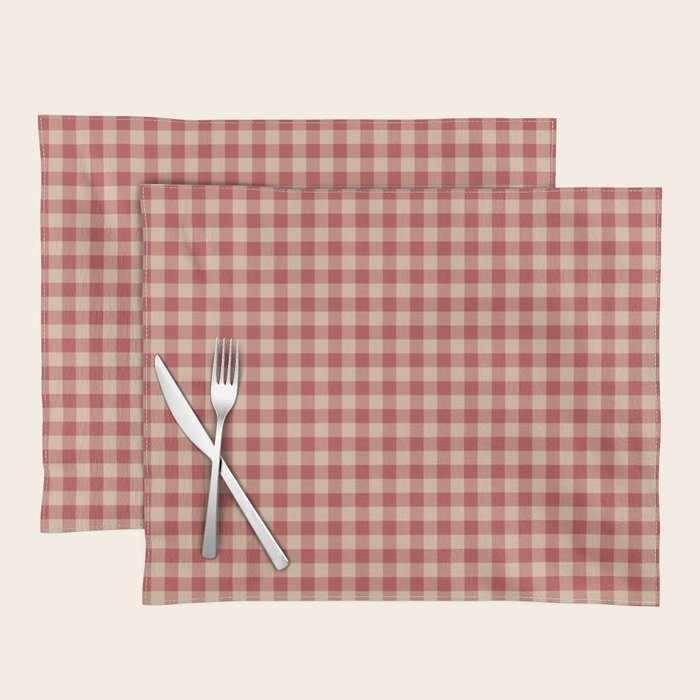 Amberlight Baked Apple Gingham - Cozy Heirloom Placemat Gallery Image 1