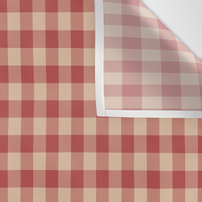 Amberlight Baked Apple Gingham - Cozy Heirloom Wall Tapestry Gallery Image 3