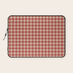 Amberlight Baked Apple Gingham - Cozy Heirloom Laptop Sleeve Gallery Image 1