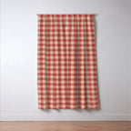 Amberlight Baked Apple Gingham - Cozy Heirloom Window Curtain Gallery Image 3