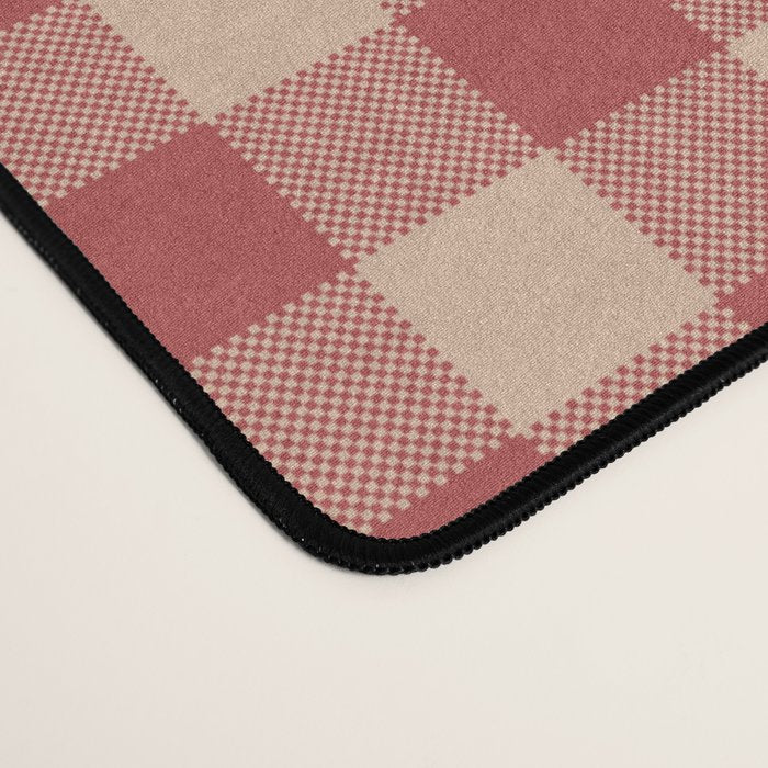 Amberlight Baked Apple Gingham - Cozy Heirloom Desk Mat Gallery Image 4