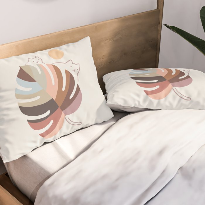 Cat Landscape 76 Pillow Sham Gallery Image 2