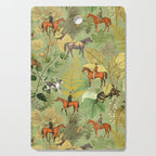 Horseback Riding In The Woods Cutting Board Gallery Image 1