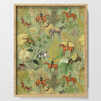 Horseback Riding In The Woods Serving Tray Gallery Image 1