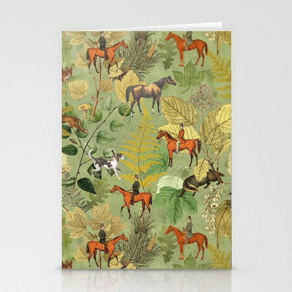 Horseback Riding In The Woods Stationery Card Gallery Image 2