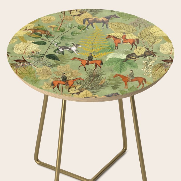 Horseback Riding In The Woods Side Table Gallery Image 2