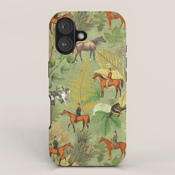 Horseback Riding In The Woods iPhone Case Gallery Image 1