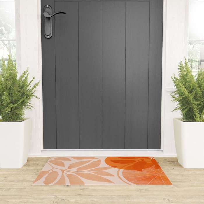 Sweet Orange Citrus Collage Welcome Mat Gallery Image 3