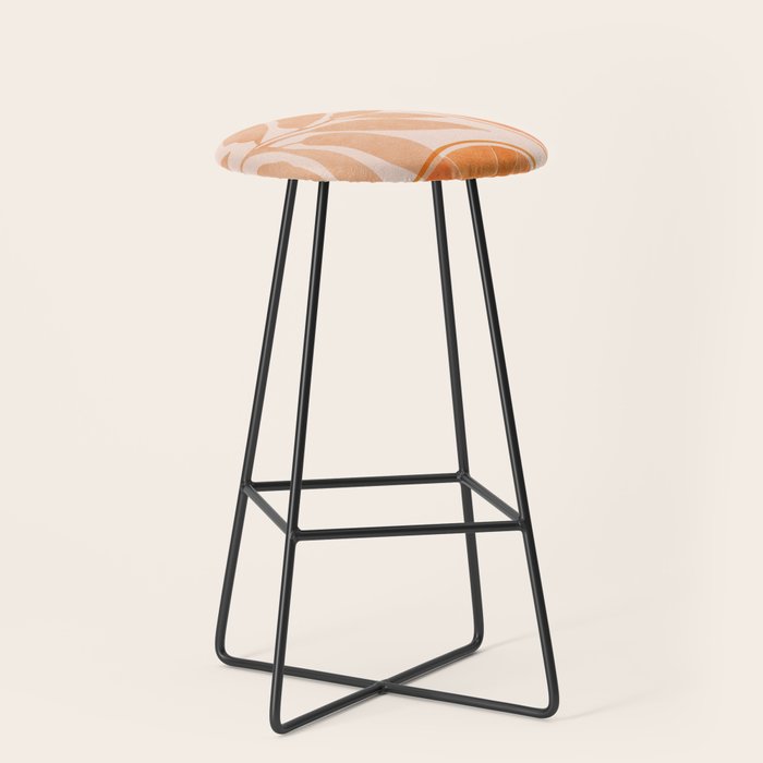 Sweet Orange Citrus Collage Stool Gallery Image 1