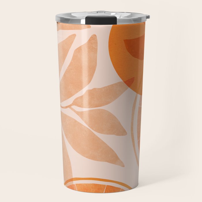 Sweet Orange Citrus Collage Travel Mug Gallery Image 1