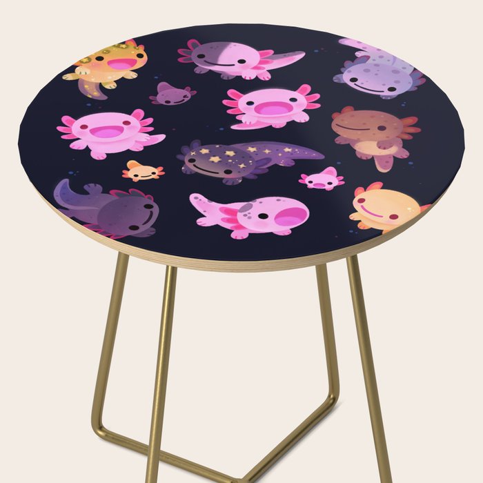 Happy axolotl - dark Side Table Gallery Image 2