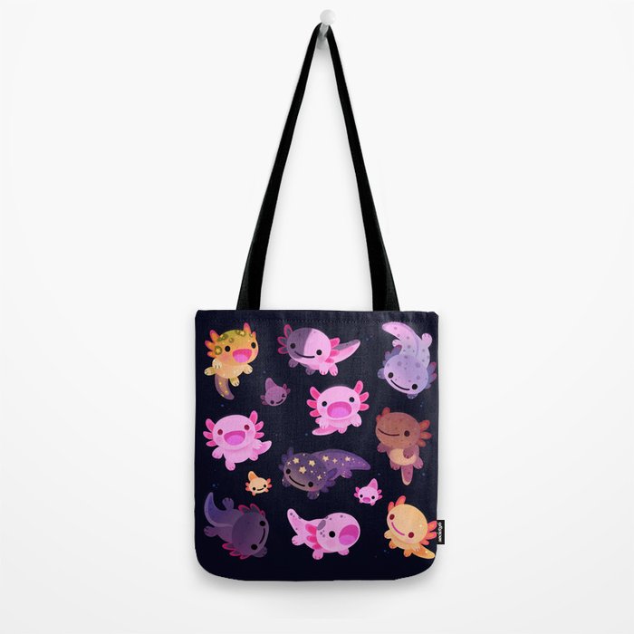 Happy axolotl - dark Tote Bag Gallery Image 2