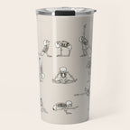 Skeleton Yoga Travel Mug Gallery Image 1