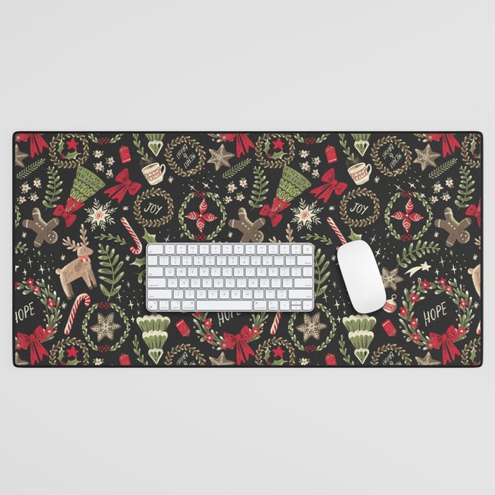 Magical Christmas - Black Desk Mat Gallery Image 1