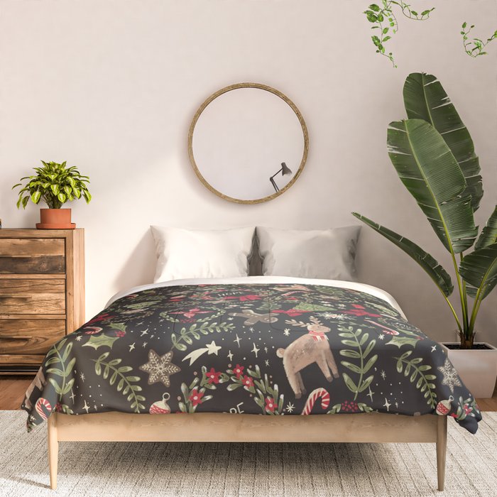 Magical Christmas - Black Comforter Gallery Image 3