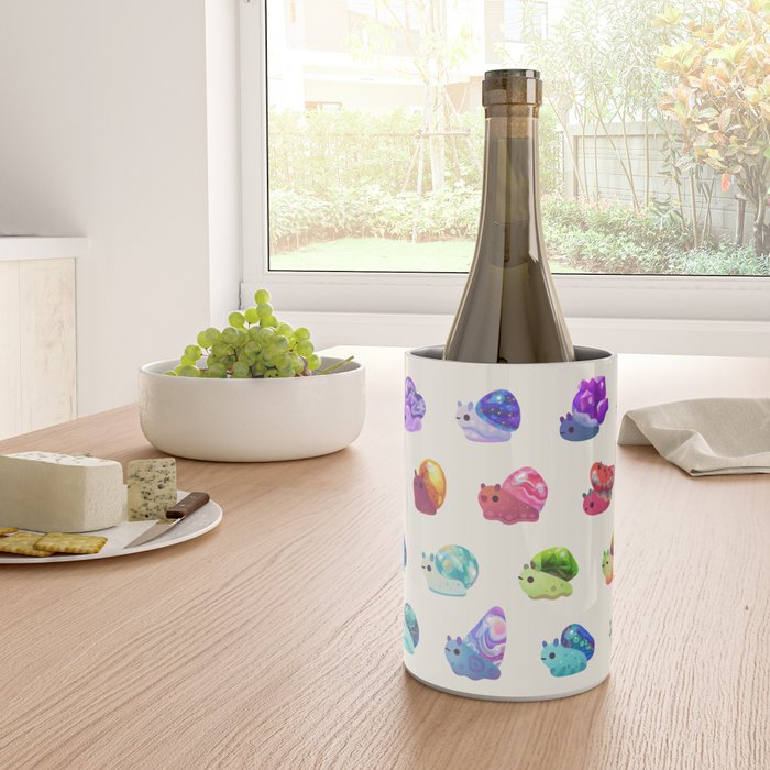 Jewel Snail - pastel Wine Chiller Gallery Image 4