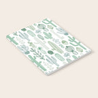 Cactus plant hand drawn doodle pattern Notebook Gallery Image 2