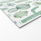 Cactus plant hand drawn doodle pattern Welcome Mat Gallery Image 2