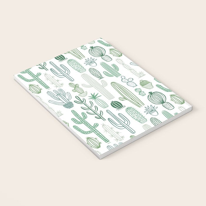 Cactus plant hand drawn doodle pattern Notebook Gallery Image 3