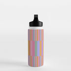 Mixed Stripes Pattern III 60s Rainbow Water Bottle Gallery Image 3