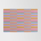 Mixed Stripes Pattern III 60s Rainbow Rug Gallery Image 2