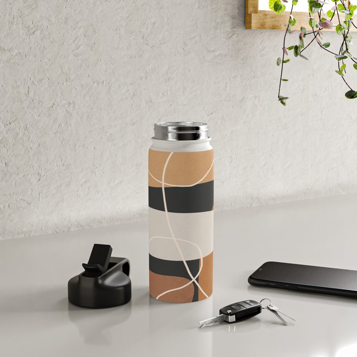 Minimal Colorful Abstract Shapes 1 Water Bottle Gallery Image 4