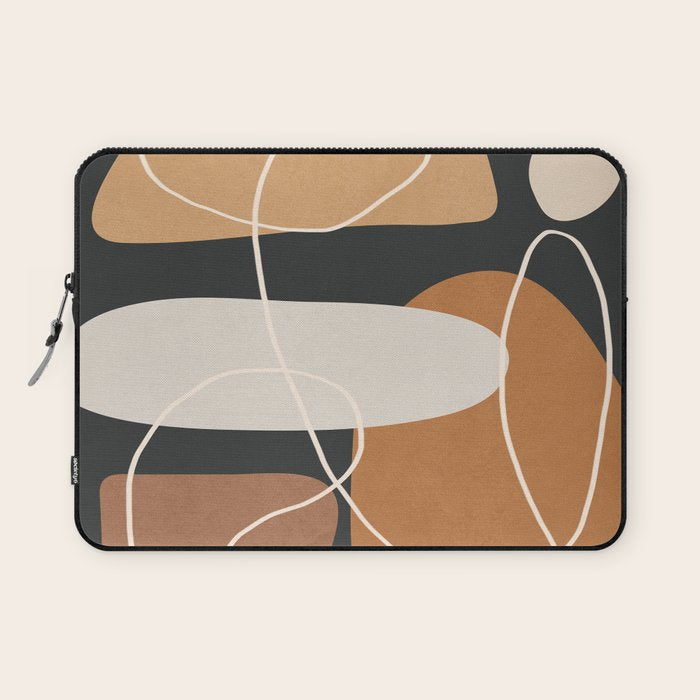 Minimal Colorful Abstract Shapes 1 Laptop Sleeve Gallery Image 1