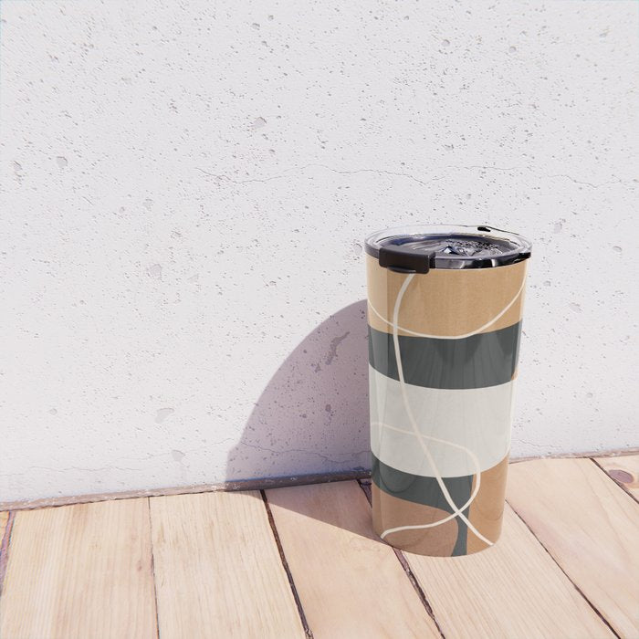Minimal Colorful Abstract Shapes 1 Travel Mug Gallery Image 4