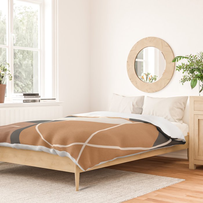 Minimal Colorful Abstract Shapes 1 Duvet Cover Gallery Image 2