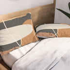 Minimal Colorful Abstract Shapes 1 Pillow Sham Gallery Image 2