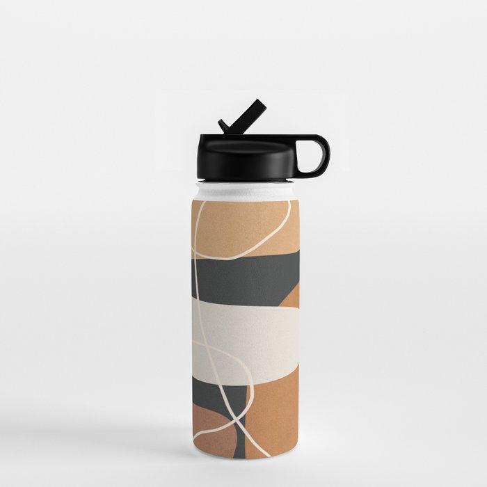 Minimal Colorful Abstract Shapes 1 Water Bottle Gallery Image 1