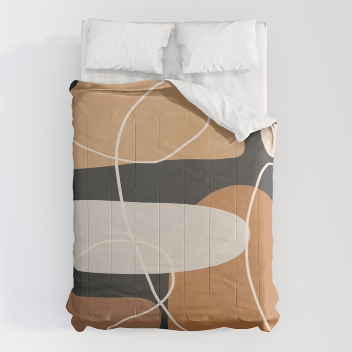 Minimal Colorful Abstract Shapes 1 Comforter Gallery Image 6
