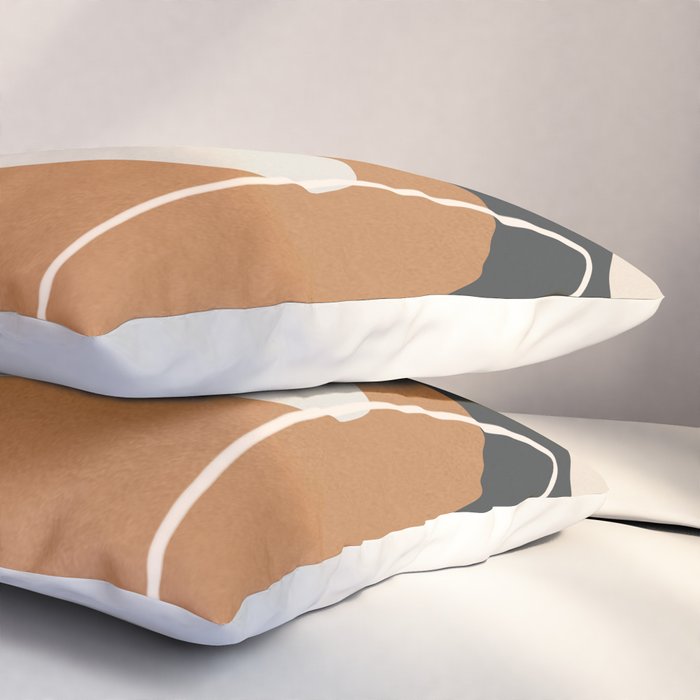 Minimal Colorful Abstract Shapes 1 Pillow Sham Gallery Image 3