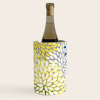 Modern Flowers Art, Blue, Yellow and Gray, Art Prints Wine Chiller Gallery Image 2