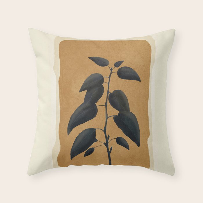 Leaf Design 12 Throw Pillow Gallery Image 1