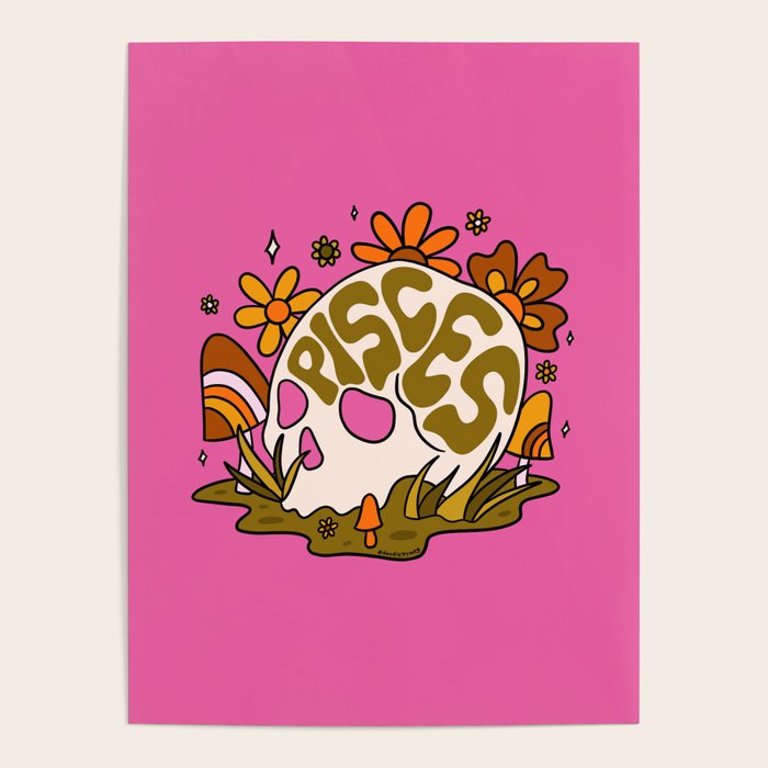 Pisces Skull Poster Gallery Image 4